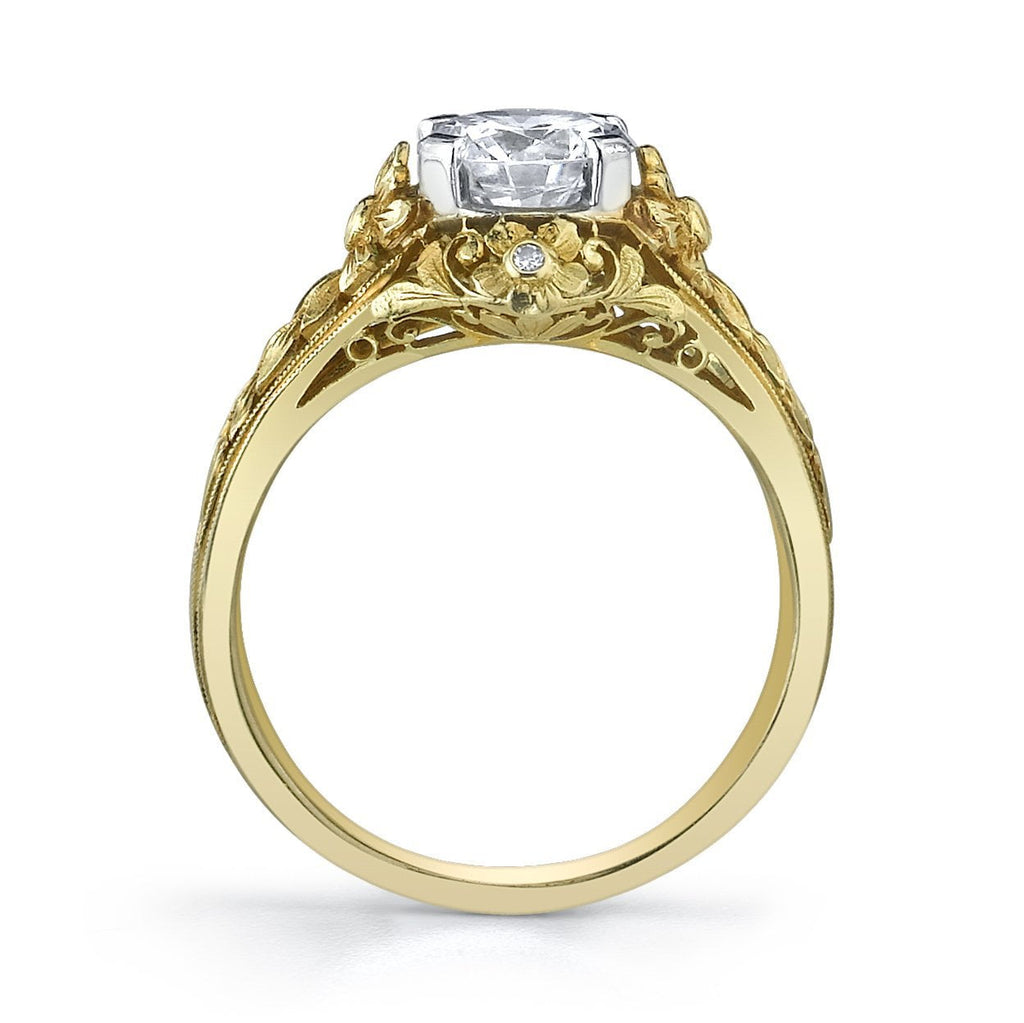 Classic Filigree Diamond Solitaire Engagement Ring – Kirk Kara